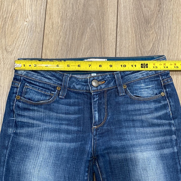 PAIGE Kylie Crop Distressed Semi Destructed Crop Jeans Sz 24 - Picture 10 of 14